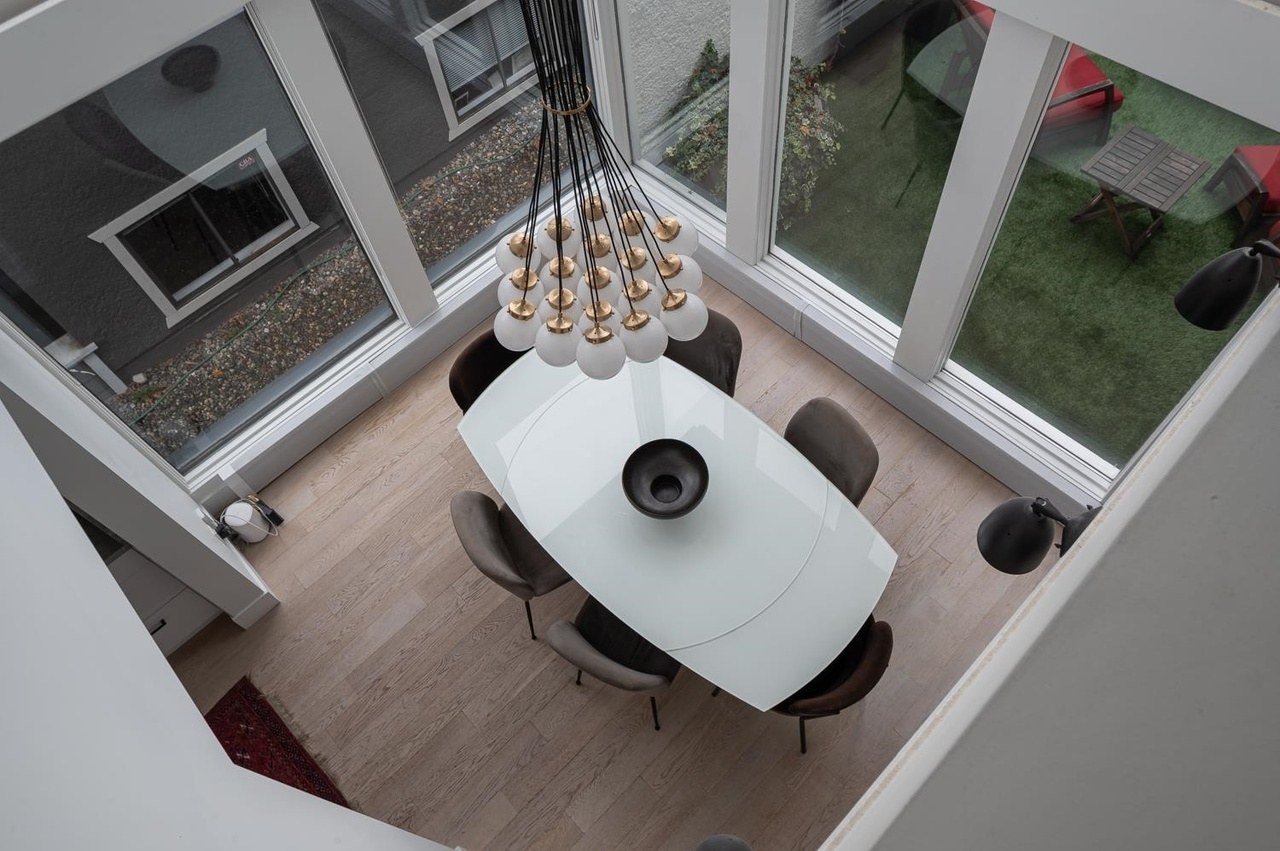 Dining room aerial view
